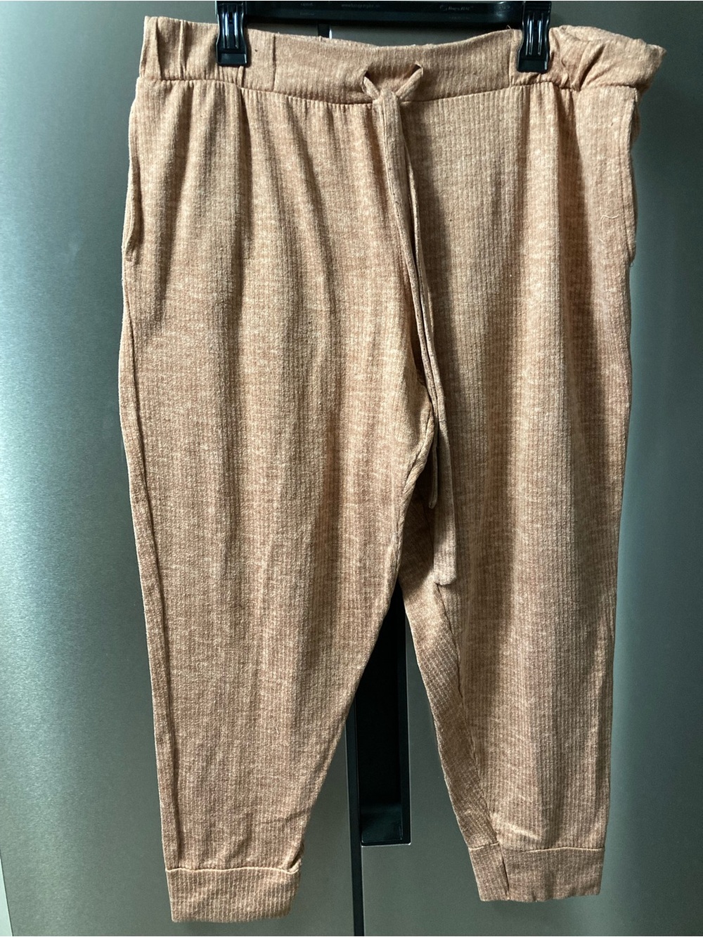 ⭐️⭐️ Jockey Ribbed Drawstring Joggers in Peachy Brown / Rust color - size 1X